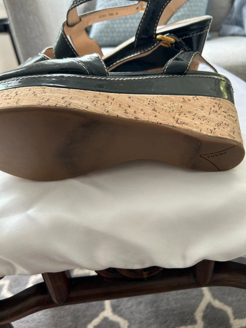 Vintage Prada Cork Platform Sandals – Size 40 – Like New - Picture 7 of 10